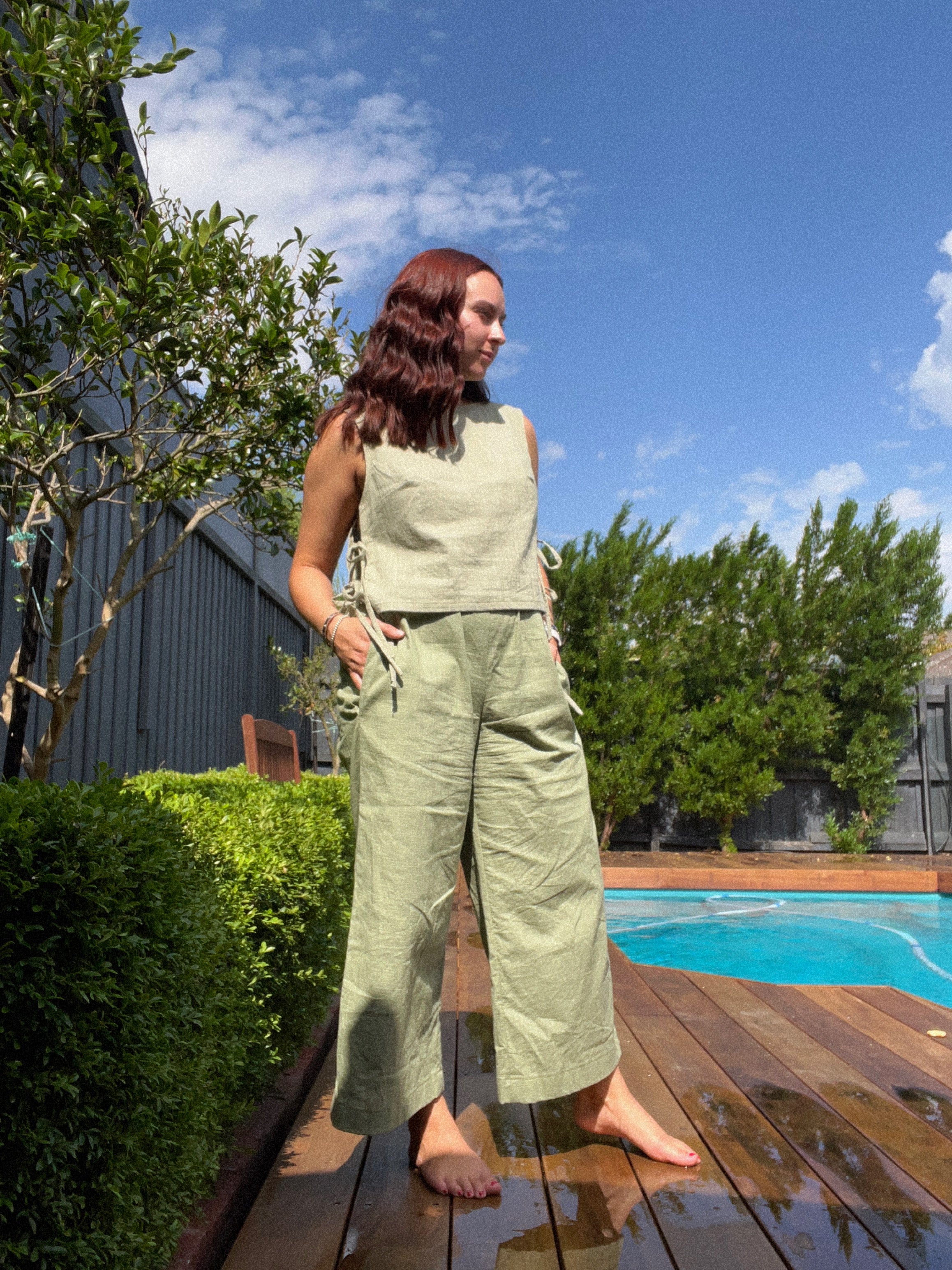 The Seija Pant - Sage