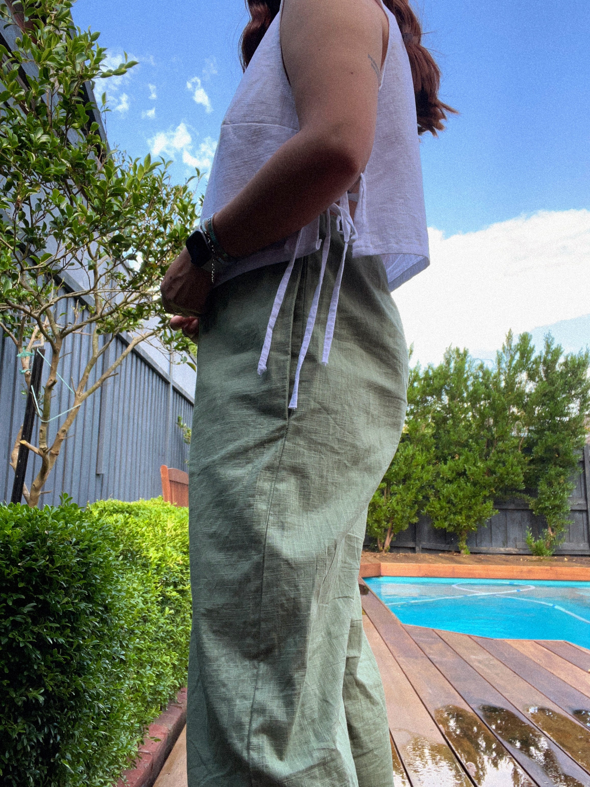 The Seija Pant - Sage